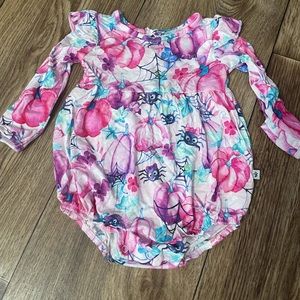 Birdie bean Halloween bubble romper